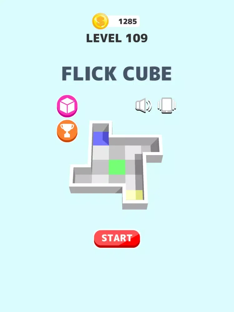 Tangkapan skrin Flick Cube iPad 