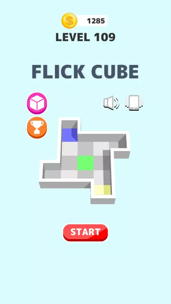 Tangkapan skrin Flick Cube