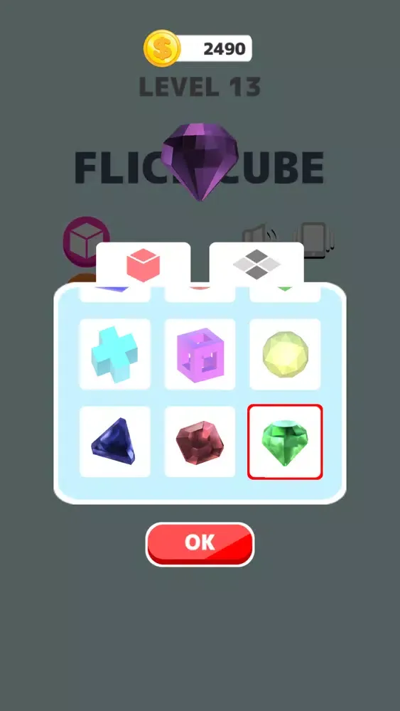 Tangkapan skrin Flick Cube