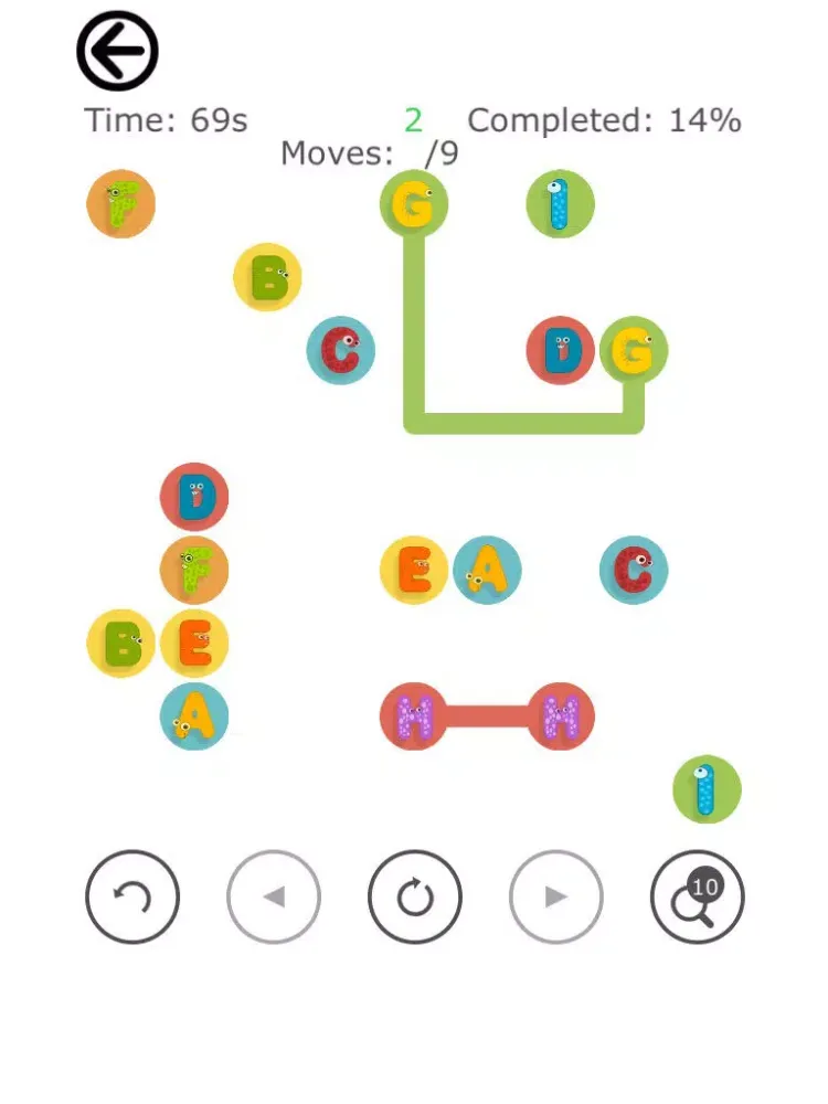 Alphabet Match Puzzle - Free Kids Puzzle Games iPad  Screenshots