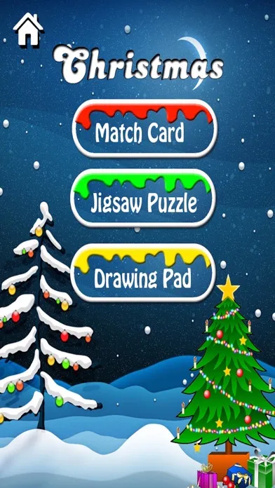 Christmas Games 3 in 1- Match Puzzle Jigsaw Puzzle and Drawing Pad Screenshots