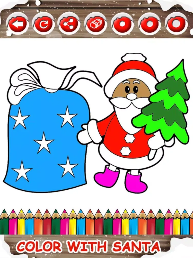 Christmas Drawing Pad For Toddlers Santa Claus - Christmas Holiday Fun For Kids iPad  Screenshots