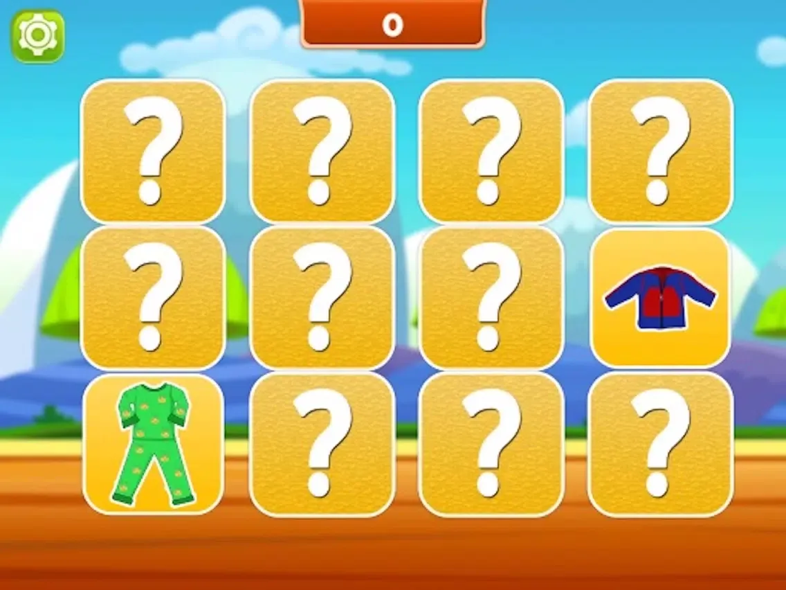 Matching Pairs Clothes-Flashcard Game For Toddlers iPad  Screenshots