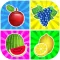 Matching Pairs Fruits-Flashcard Game For Toddlers