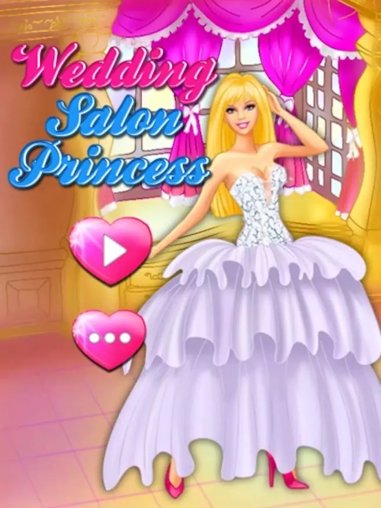 Ảnh chụp màn hình của Wedding Salon Princess Game - Princess Wedding Salon Dressup iPad 
