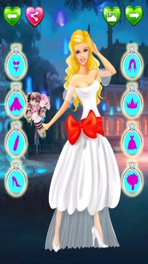 Ảnh chụp màn hình của Wedding Salon Princess Game - Princess Wedding Salon Dressup