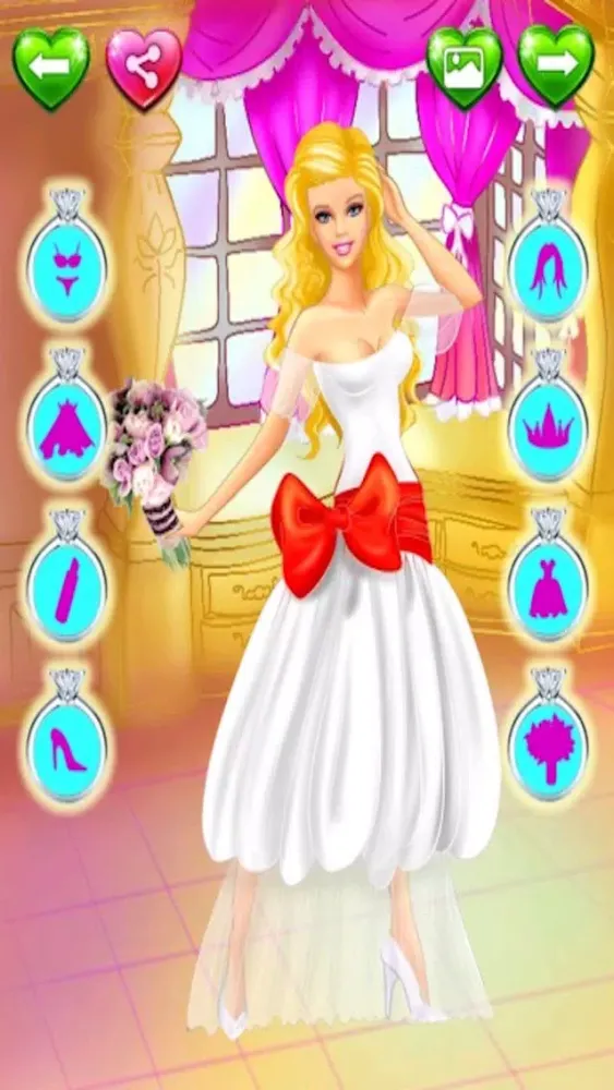 Ảnh chụp màn hình của Wedding Salon Princess Game - Princess Wedding Salon Dressup