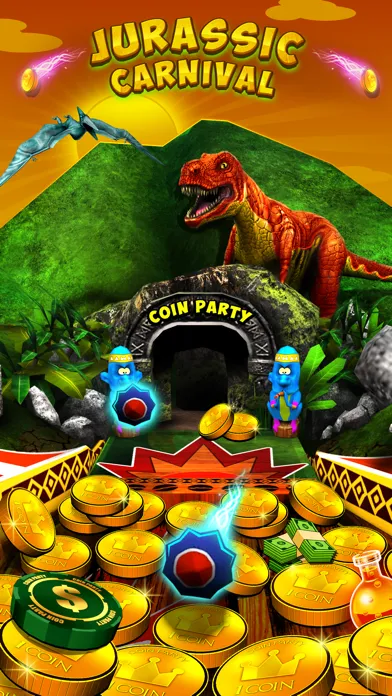 Capturas de tela do Jurassic Carnival: Coin Party