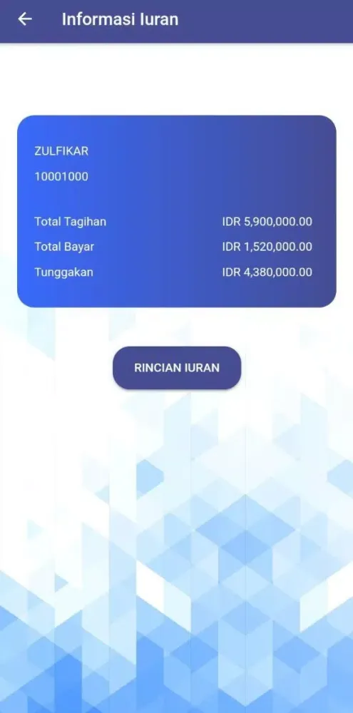 Tangkapan layar MSS Yayasan TRLA