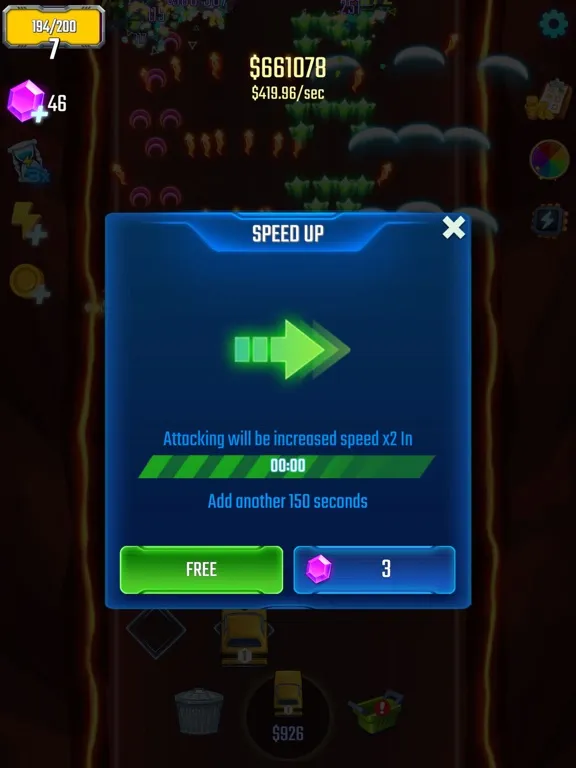 Ảnh chụp màn hình của Galaxy Defense:Space Rider iPad 