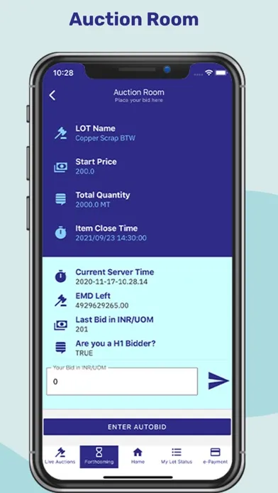 MSTC eAuction স্ক্রিনশট
