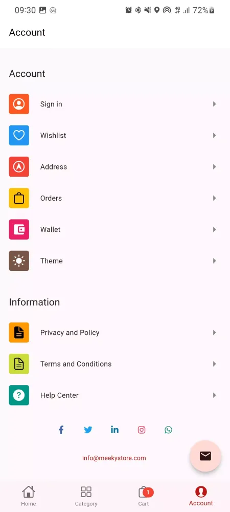 Meeky Cart - Shopping Screenshots
