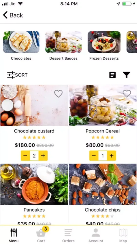 Capturas de pantalla de Mstore Restaurant