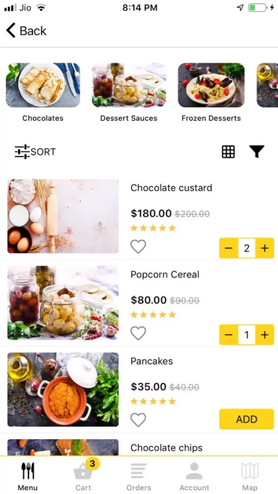 Capturas de pantalla de Mstore Restaurant