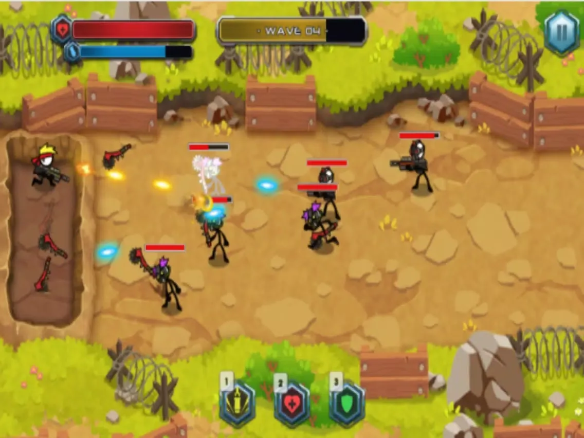 Hero Man Battle Defense! iPad 應用截圖