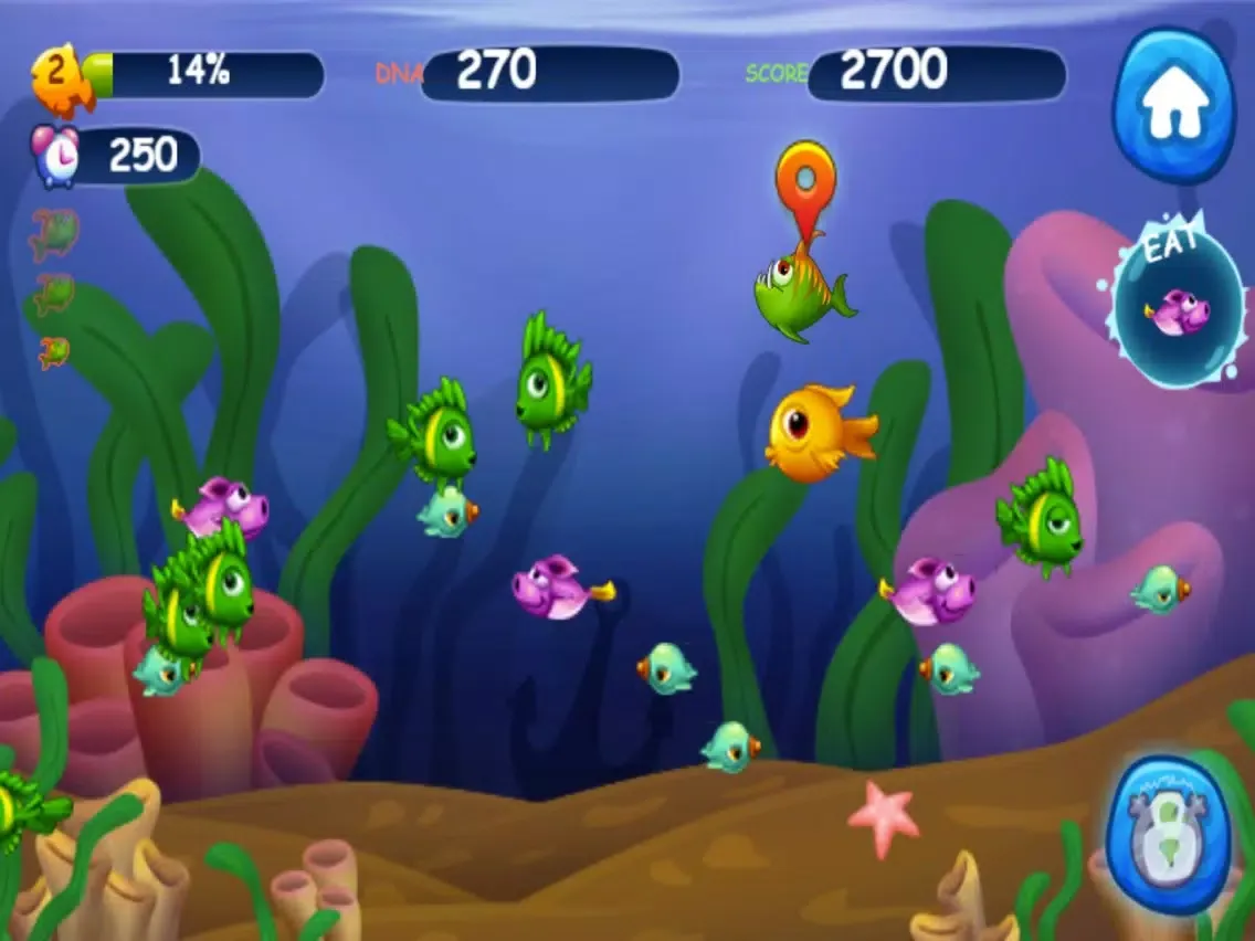 Capturas de tela do Blue Sea - Hunger Fish! iPad 