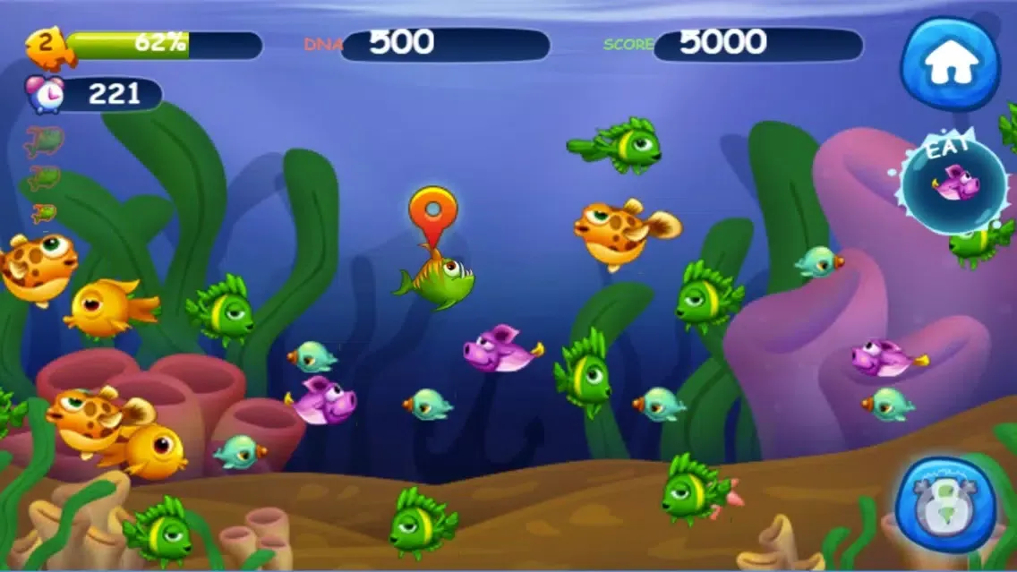 Capturas de tela do Blue Sea - Hunger Fish!