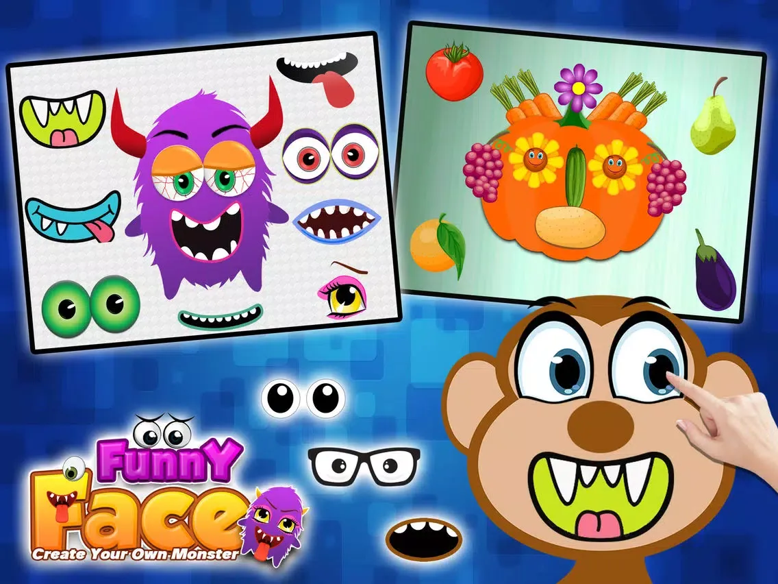 Funny Face Create Your Own Monster iPad  Screenshots