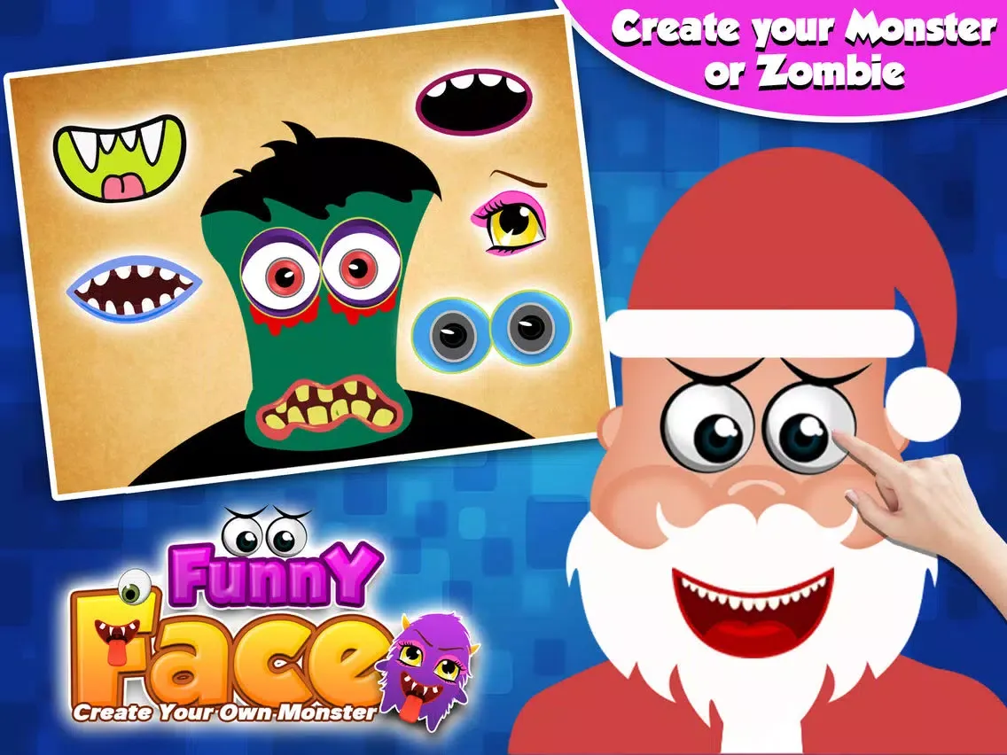 Funny Face Create Your Own Monster iPad  Screenshots