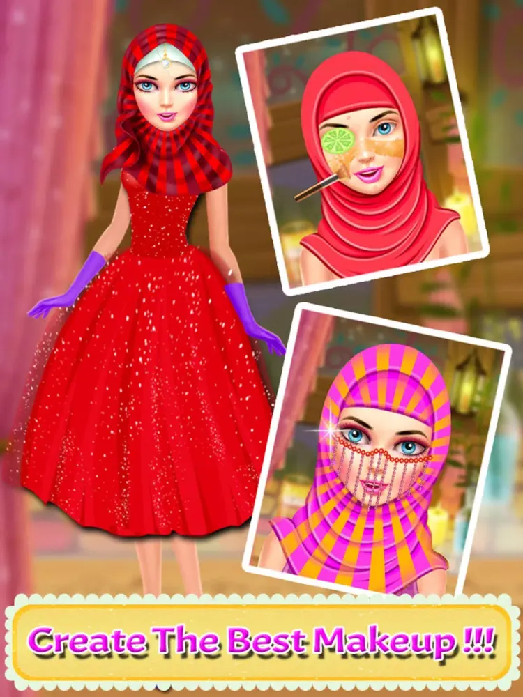 Captures d'écran de Hijab Wedding Salon - Makeover & Makeup Girls Game iPad 