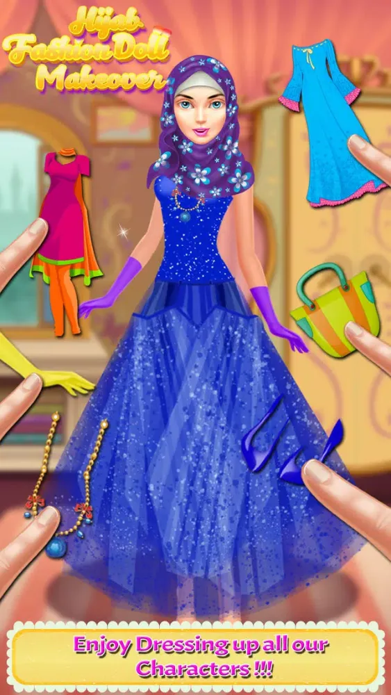 Captures d'écran de Hijab Wedding Salon - Makeover & Makeup Girls Game