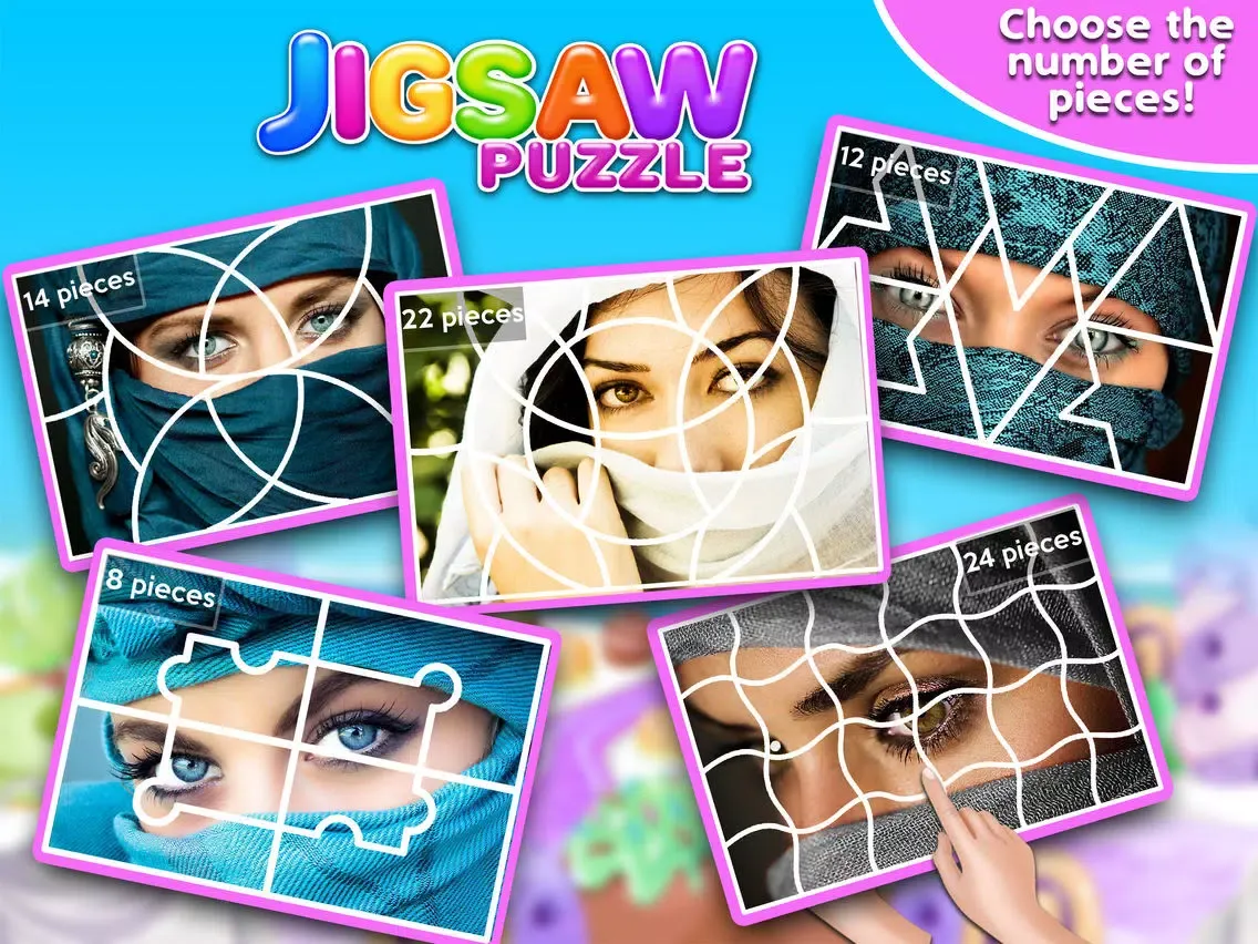 Скриншоты Hijab Girl Jigsaw Puzzle - Turkish Fun Family Game iPad 