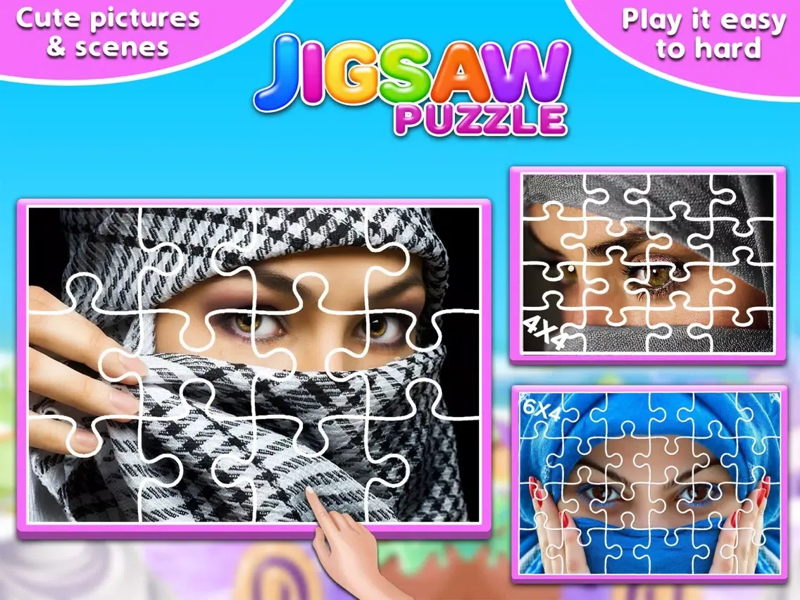 Скриншоты Hijab Girl Jigsaw Puzzle - Turkish Fun Family Game iPad 