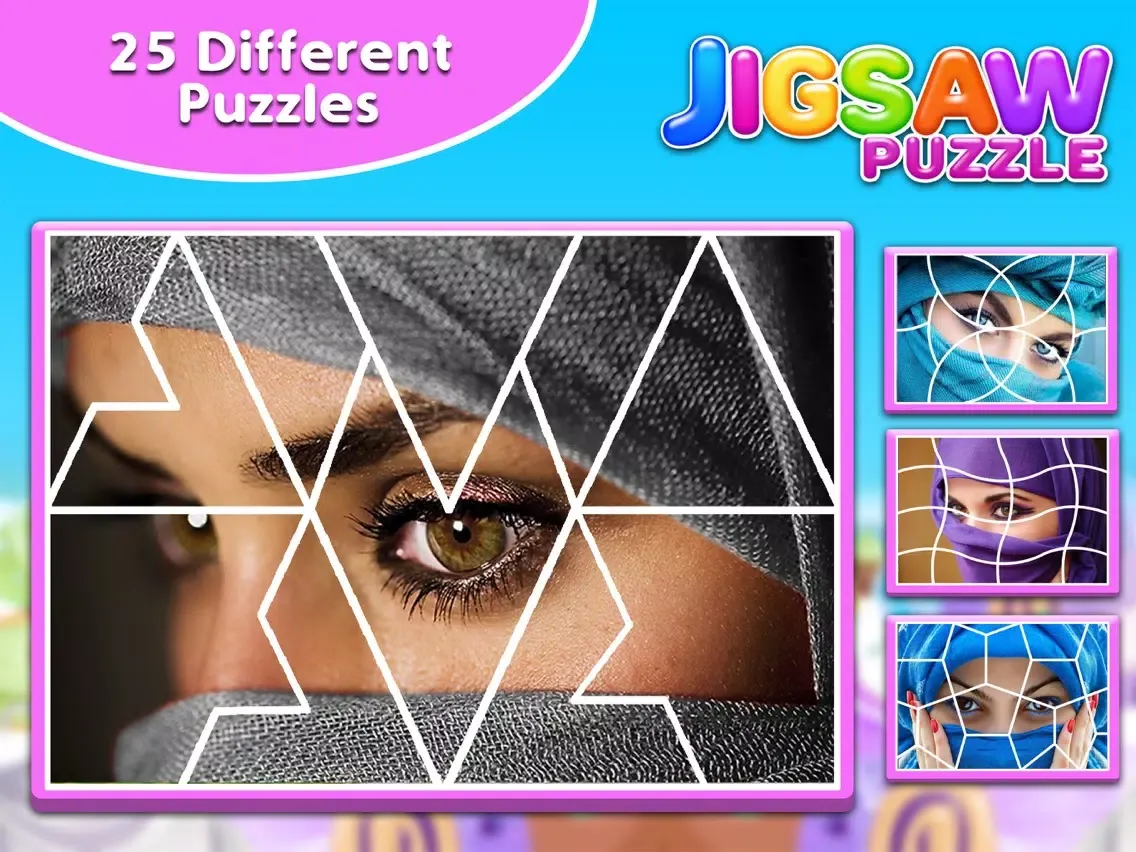 Скриншоты Hijab Girl Jigsaw Puzzle - Turkish Fun Family Game iPad 