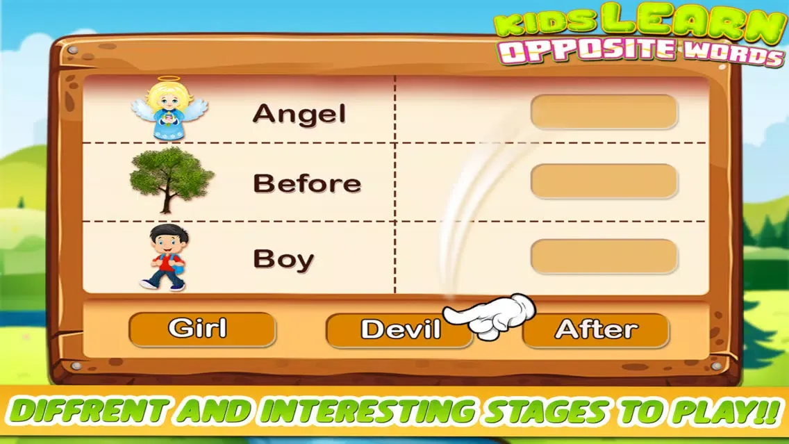 Kids Learn Opposite Words应用截图