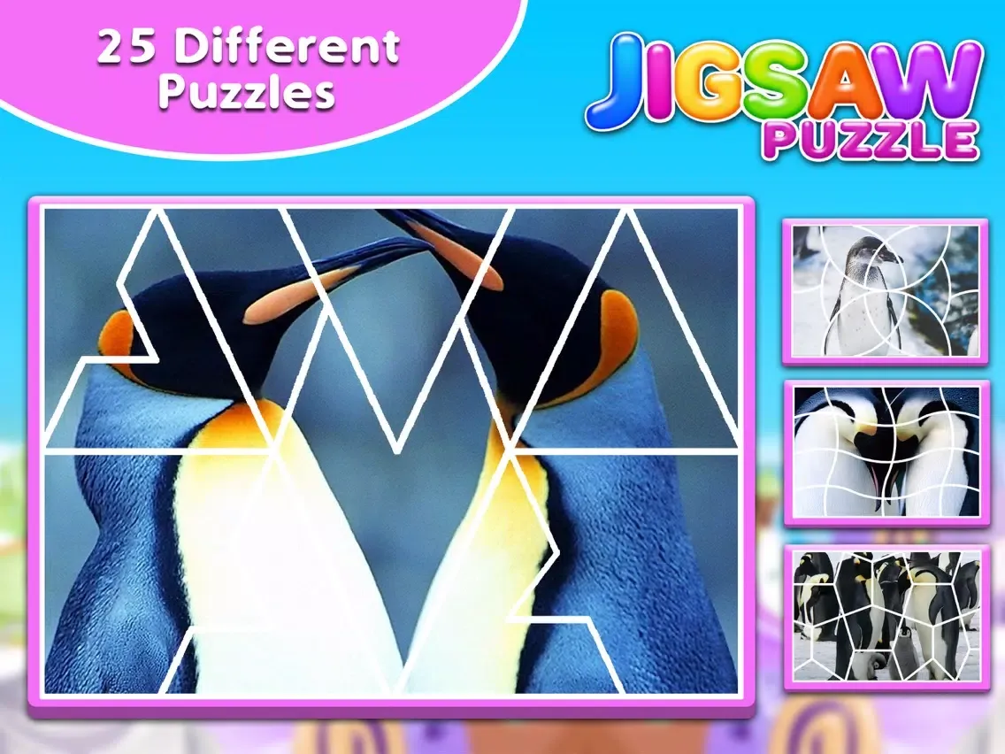 My Penguin Jigsaw Puzzle - Jigsaw Puzzle For Kids iPad 應用截圖