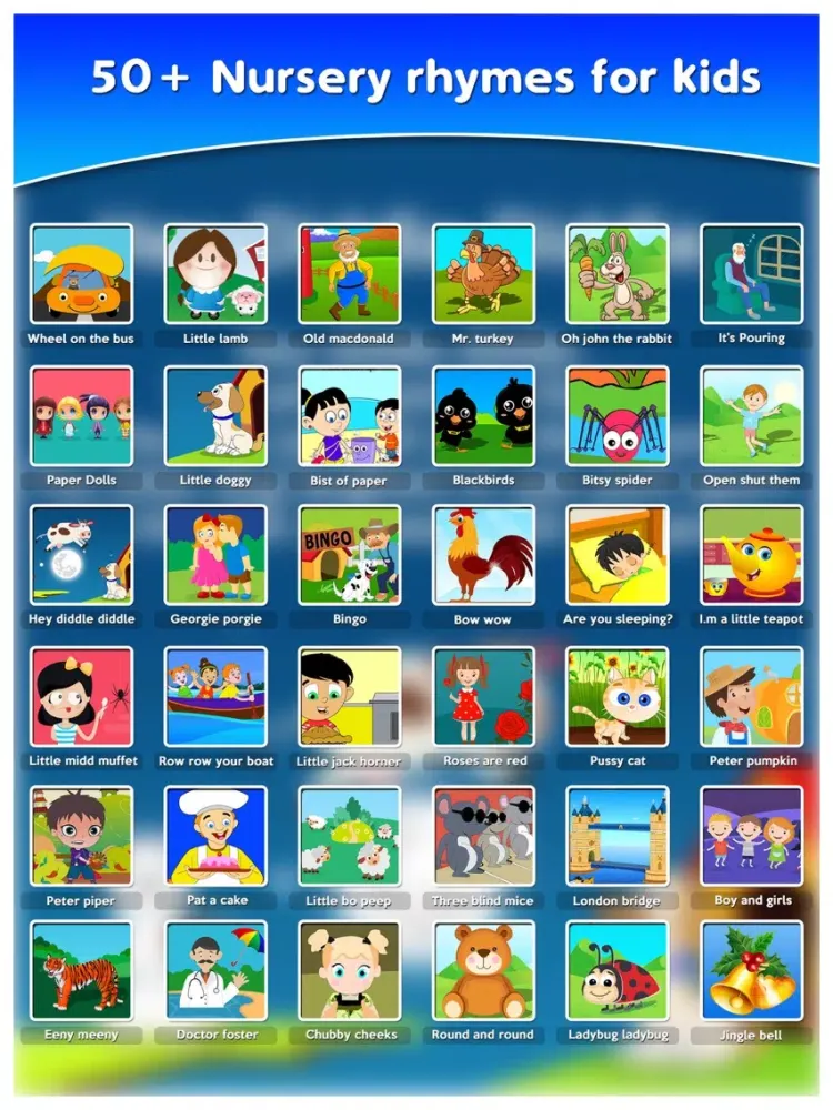 Tangkapan layar Popular Nursery Rhymes For Toddlers & Kids Songs iPad 