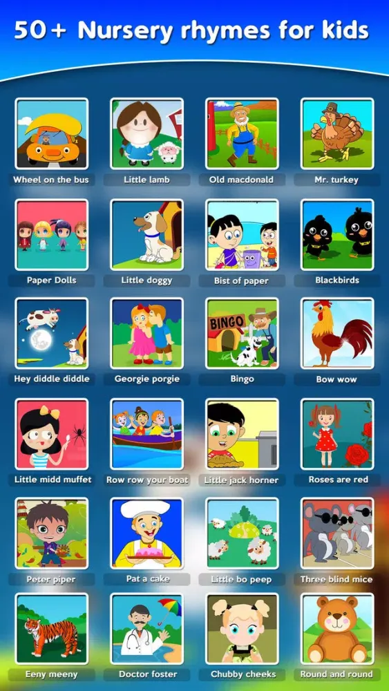 Tangkapan layar Popular Nursery Rhymes For Toddlers & Kids Songs