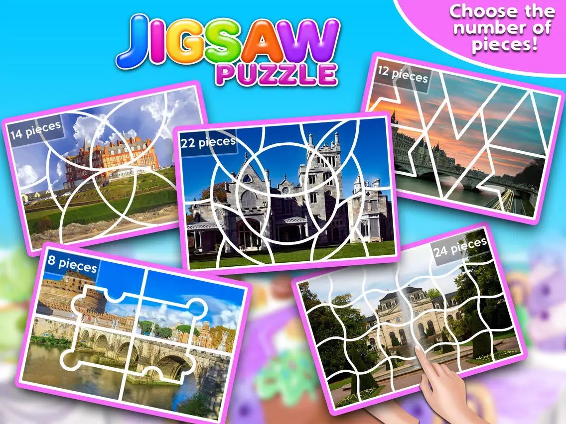 Tangkapan skrin Princess Castle Jigsaw Puzzle - Jiggy Puzzle Pack iPad 