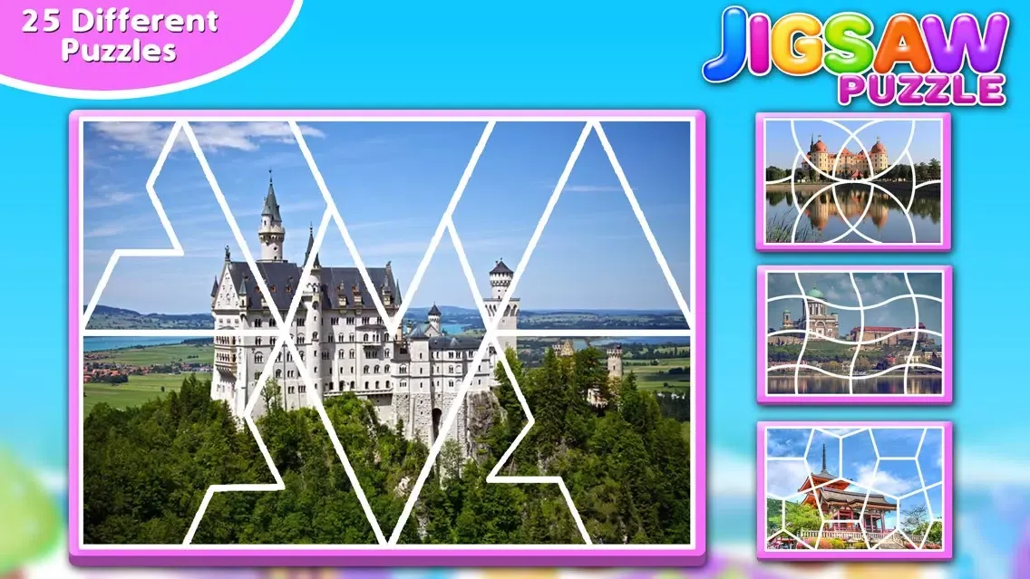 Tangkapan skrin Princess Castle Jigsaw Puzzle - Jiggy Puzzle Pack