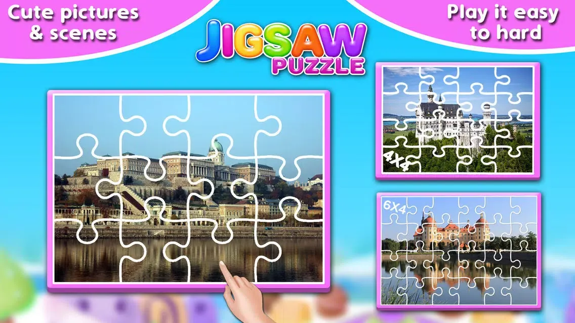 Tangkapan skrin Princess Castle Jigsaw Puzzle - Jiggy Puzzle Pack