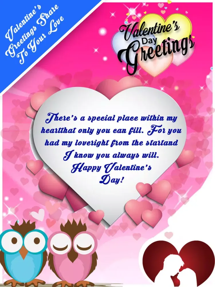 Valentine Day 2017 - Greetings Card Maker iPad  স্ক্রিনশট