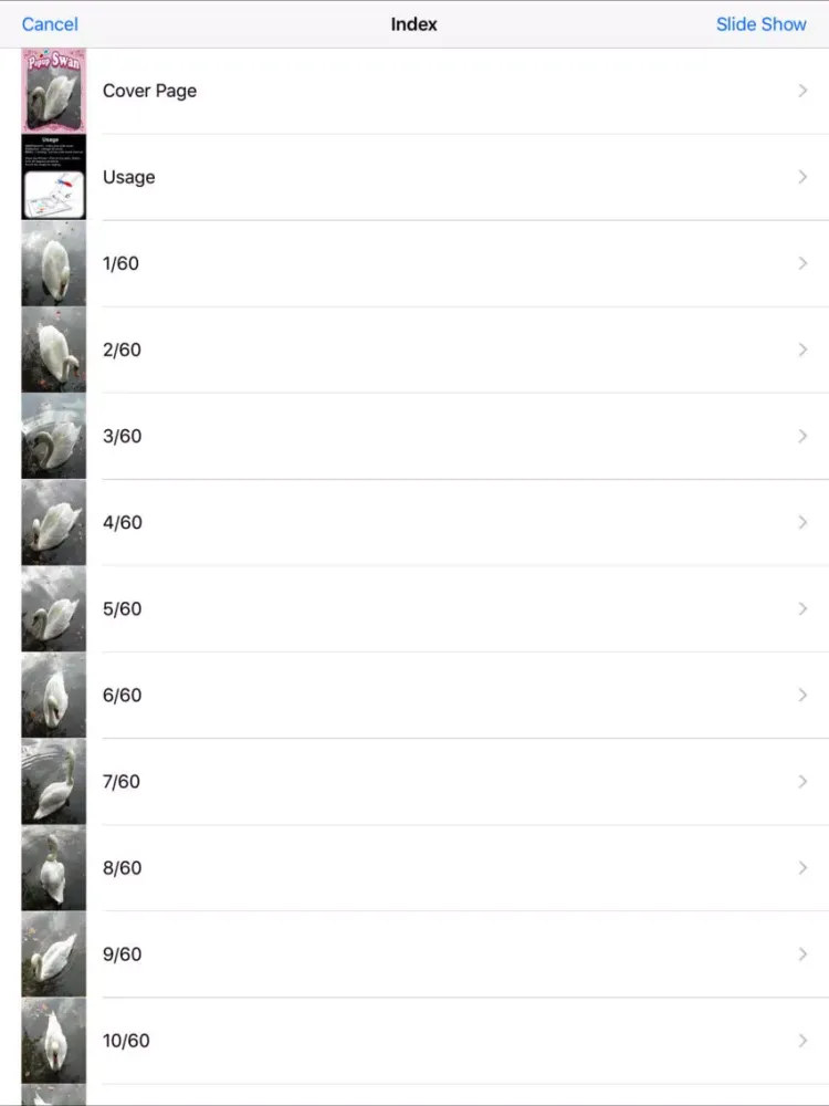 3D Popup Swan iPad  Screenshots