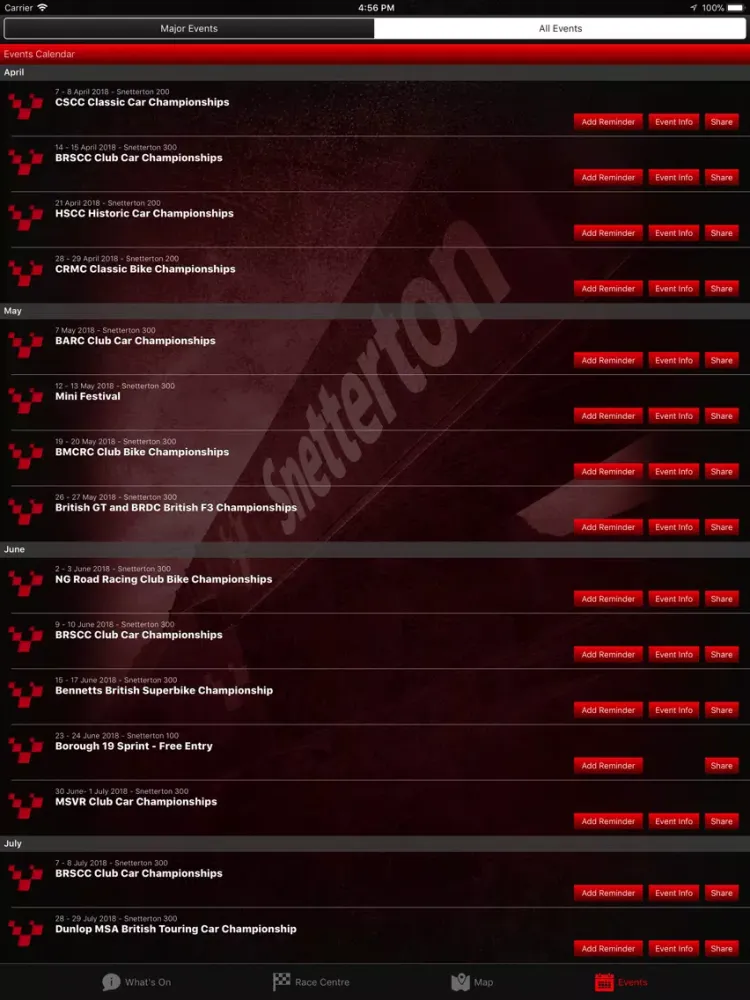 Zrzuty ekranu Snetterton LIVE! iPad 
