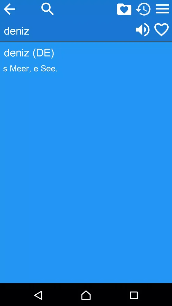 German Turkish Dictionary Screenshots