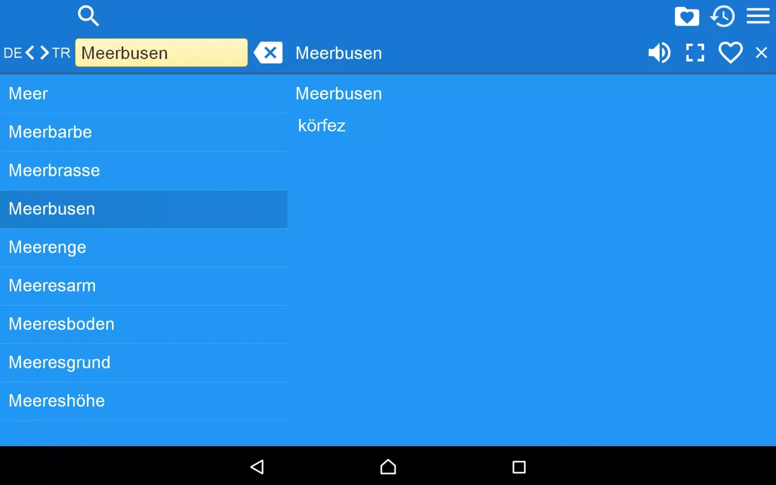 German Turkish Dictionary Screenshots