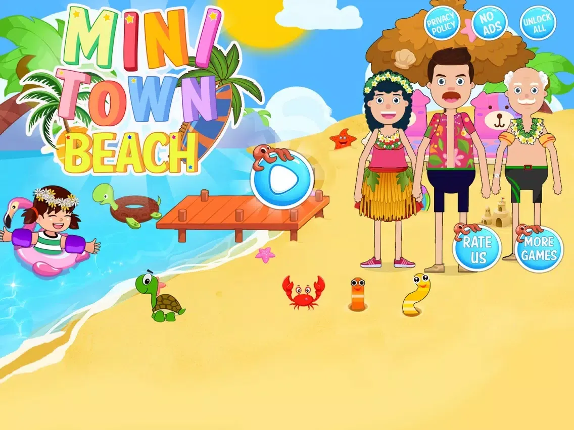 Mini Town: Beach iPad  Screenshots