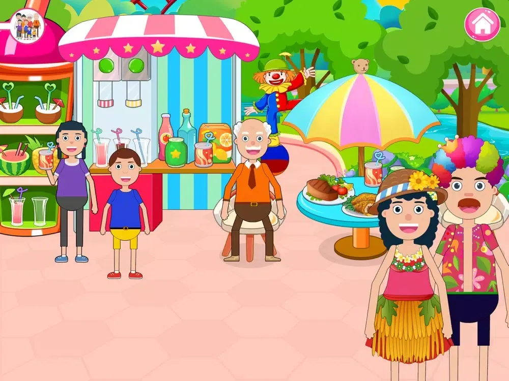 Tangkapan skrin Mini Town: Summer Theme Park iPad 