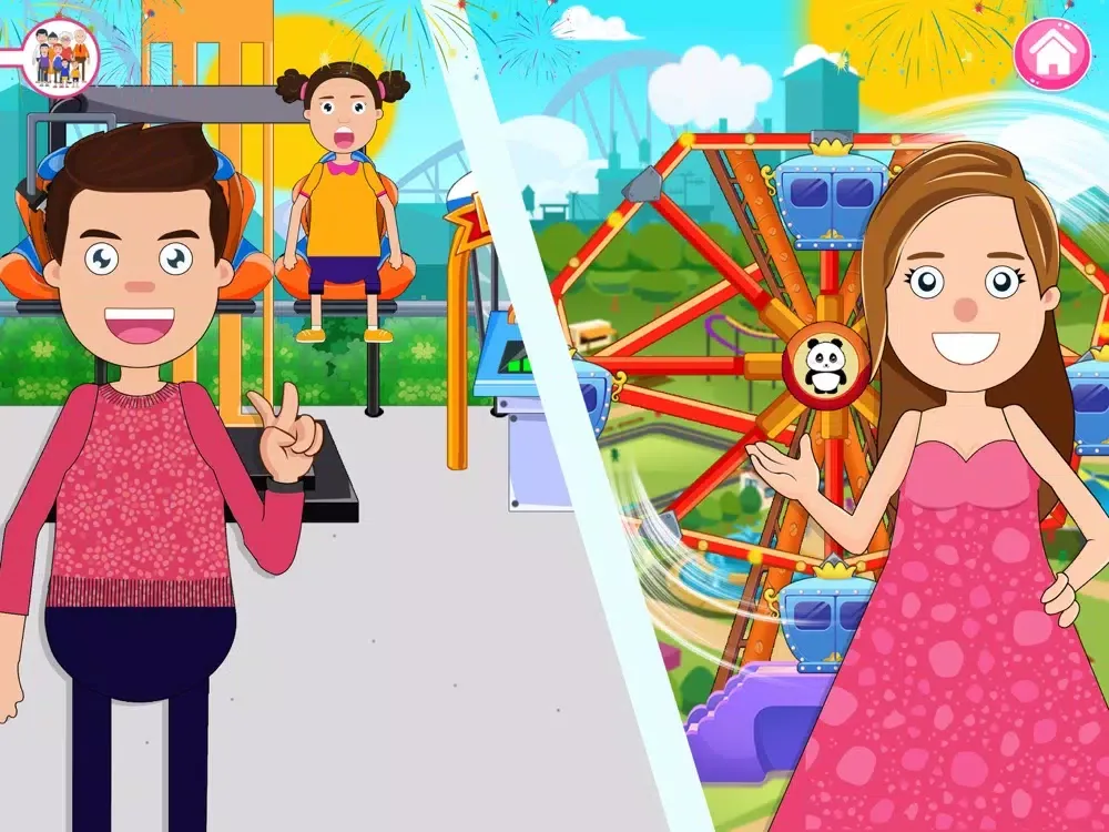 Tangkapan skrin Mini Town: Summer Theme Park iPad 