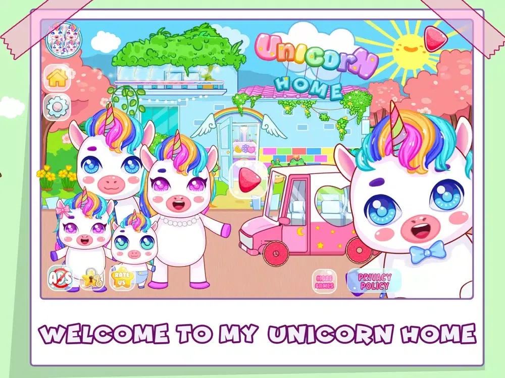 Zrzuty ekranu Mini Town: Unicorn Home iPad 