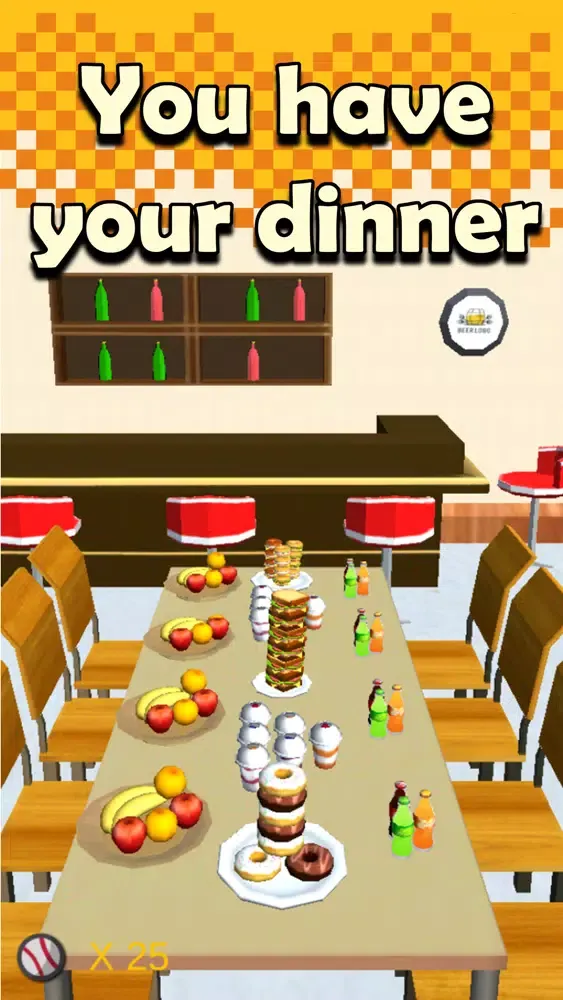 Dinner Destroy 3D স্ক্রিনশট