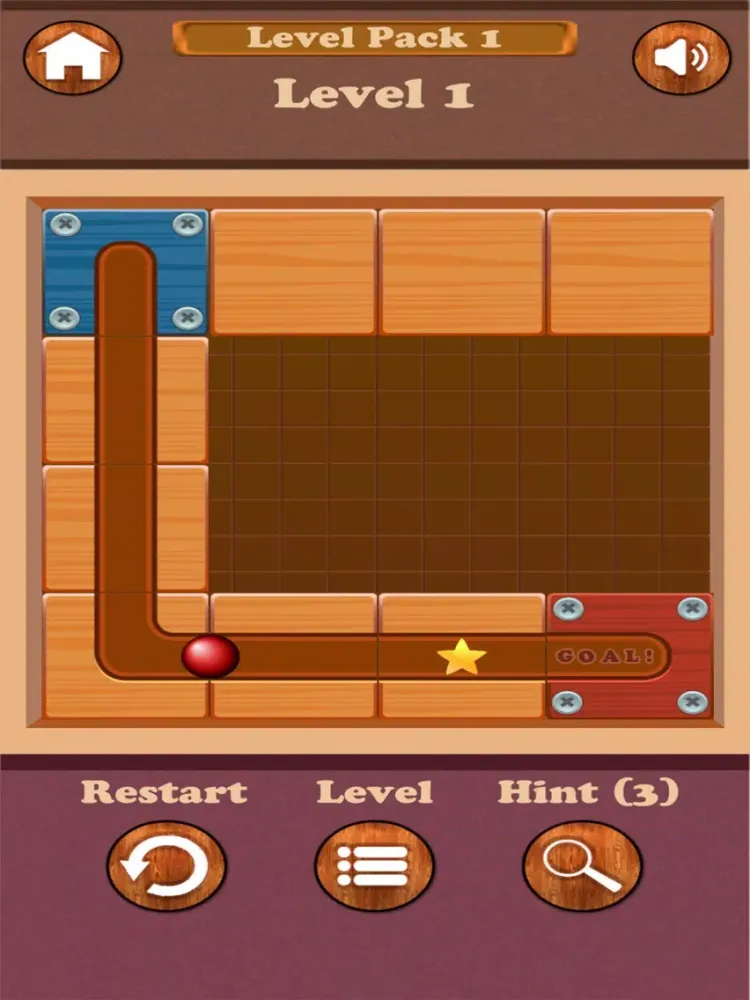 Tangkapan skrin Roll Ball Unblock Puzzle iPad 