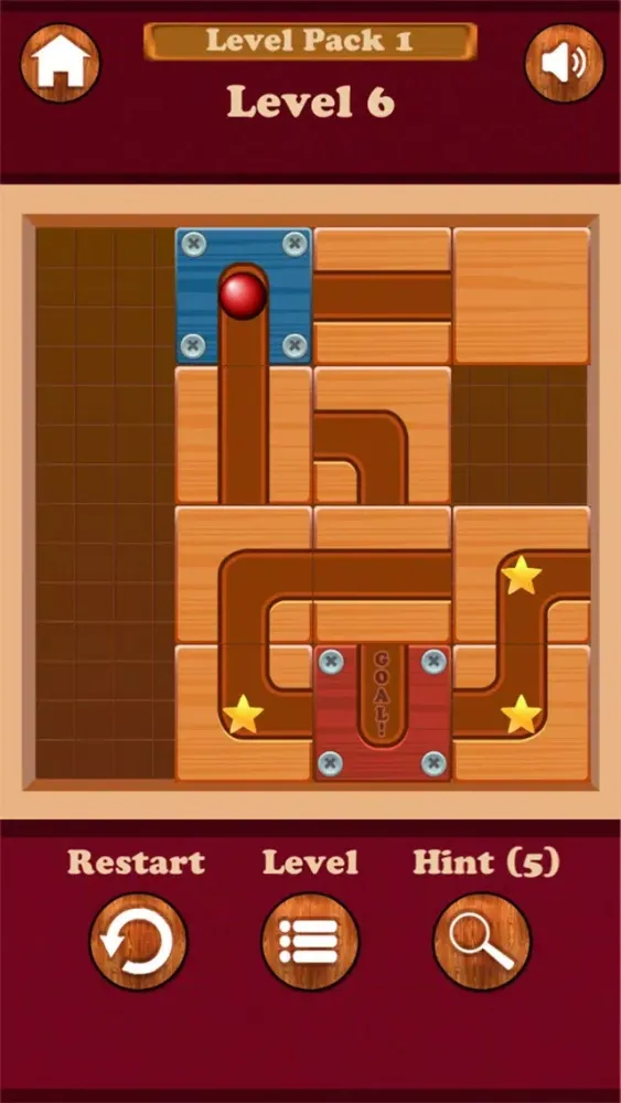Tangkapan skrin Roll Ball Unblock Puzzle
