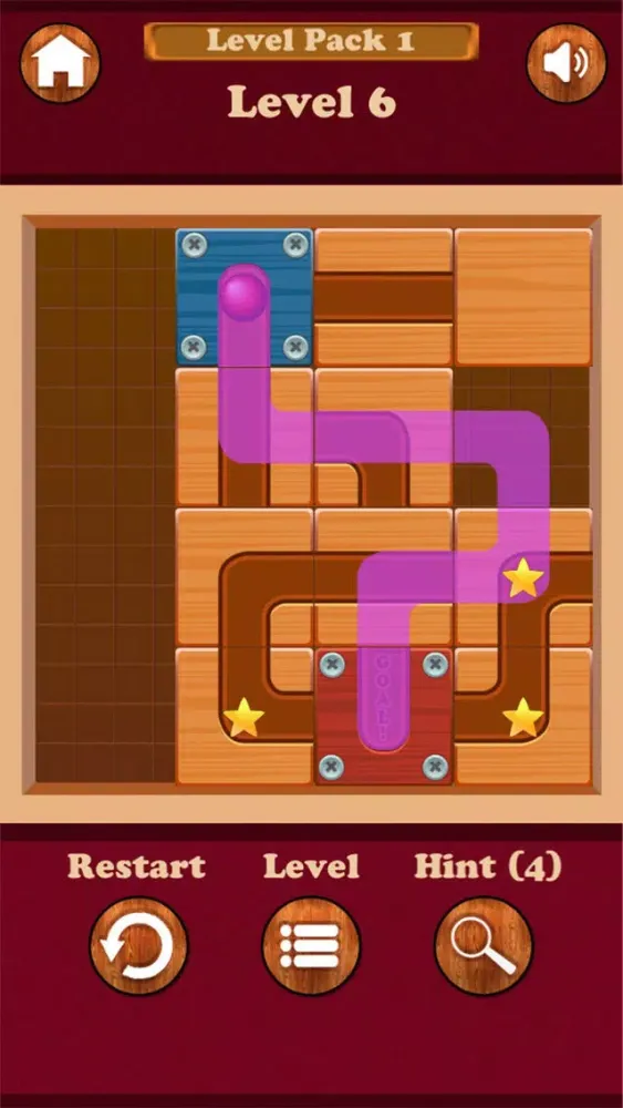 Tangkapan skrin Roll Ball Unblock Puzzle