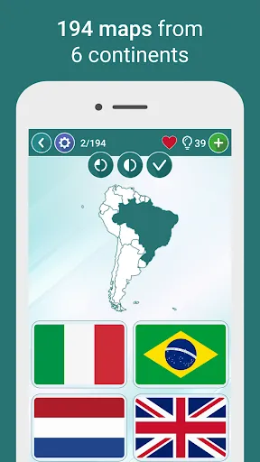 Zrzuty ekranu Geography Quiz - World Flags