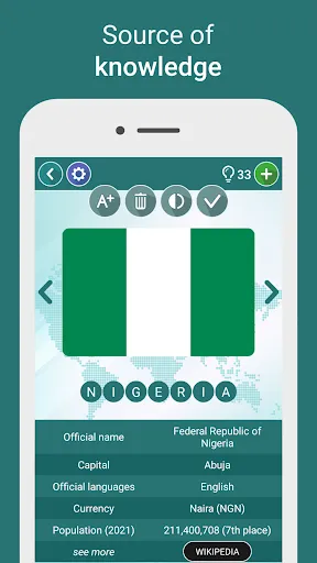 Zrzuty ekranu Geography Quiz - World Flags